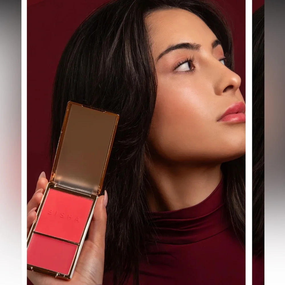 BISHA Essential Duo Bahamas Blush Set - Cream and Powder